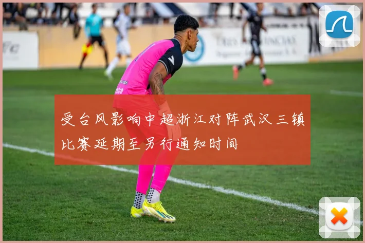 受台风影响中超浙江对阵武汉三镇比赛延期至另行通知时间