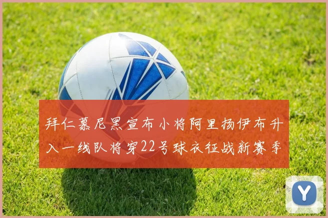 拜仁慕尼黑宣布小将阿里扬伊布升入一线队将穿22号球衣征战新赛季
